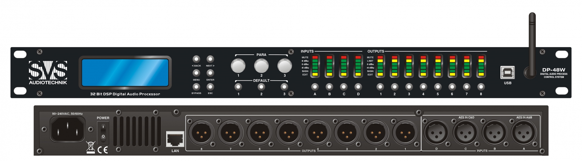 SVS Audiotechnik DP-48W Цифровой процессор: 4 входа 8 выходов в Иркутской области