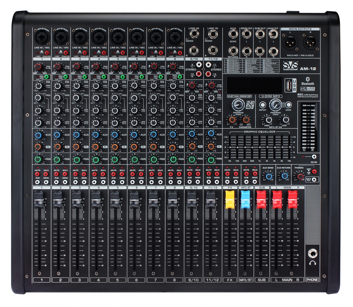 SVS Audiotechnik mixers AM-12 Микшерный пульт аналоговый, 12-канальный в Иркутской области