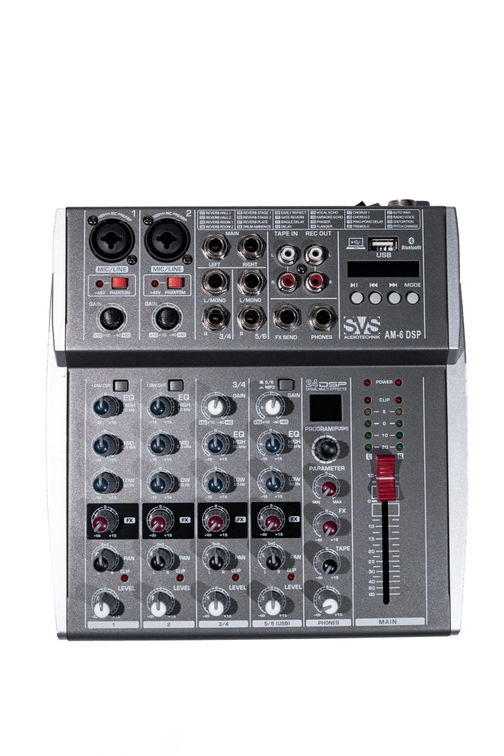 SVS Audiotechnik mixers AM-6 DSP Микшерный пульт аналоговый, 6-канальный SVS Audiotechnik mixers в Иркутской области