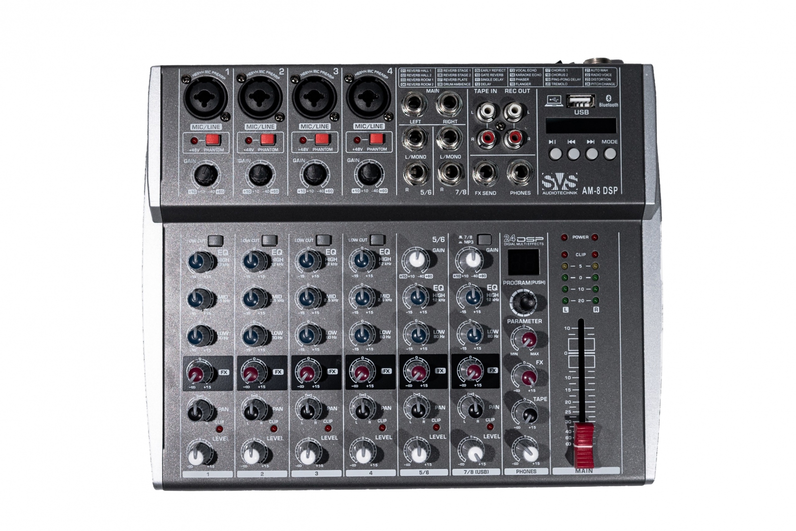 SVS Audiotechnik mixers AM-8 DSP Микшерный пульт аналоговый, 8-канальный в Иркутской области